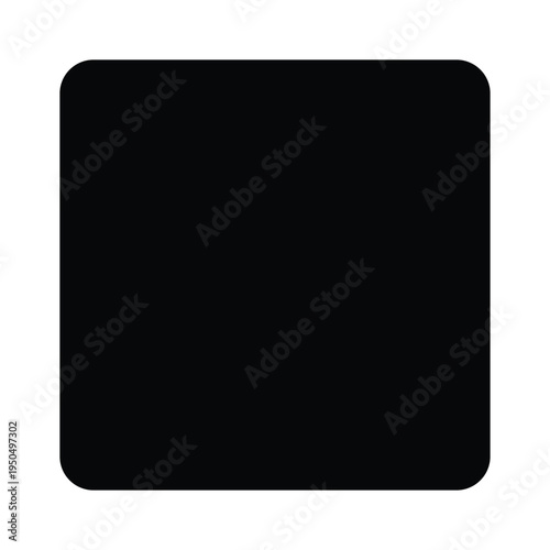 Black square with rounded corners