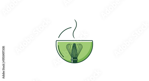 Matcha Whisking Bowl with Steam - Traditional Japanese Tea Preparation