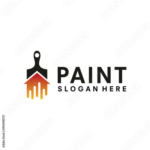 Paint logo design template illustration vector