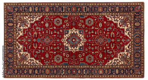 Elaborate Traditional Persian Rug with Intricate Ornamental Floral and Geometric Pattern
