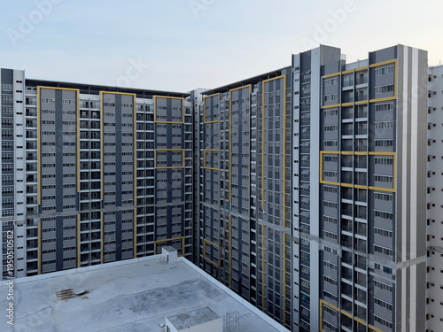 Modern apartment building facade Cybersouth Cyberjaya architecture..