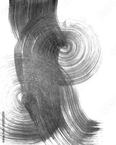 Abstract vector background. Black ink brush strokes, patterns, posters, cover.