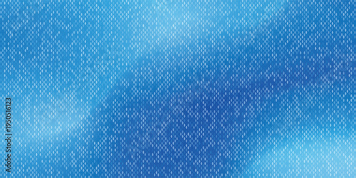 Futuristic light blue mesh texture with clustered micro elements forming soft flowing patterns.