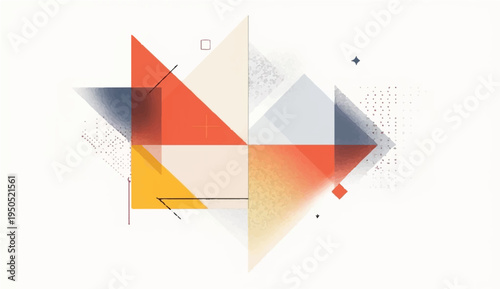 Modern vector illustration featuring abstract geometric triangle shapes in a green 3d origami paper style for a professional business web banner template design