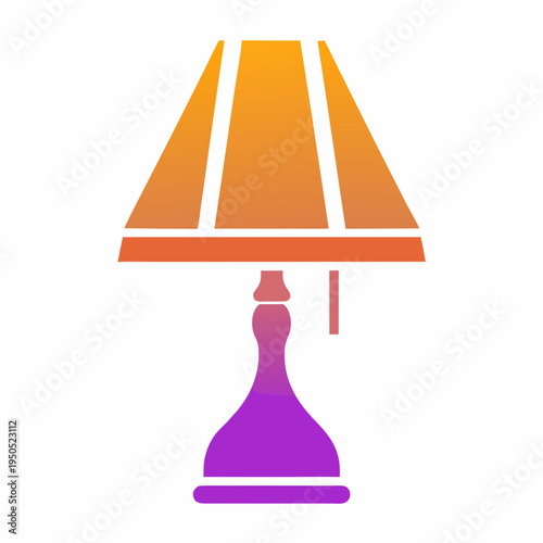 Stylish lamp design with gradient colors creating a modern ambiance