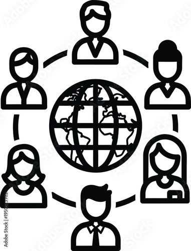 global team, people around the world