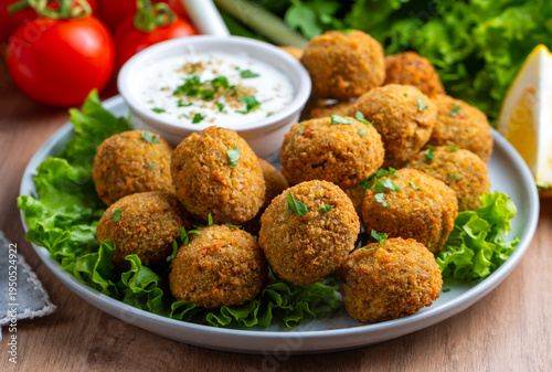 Falafel balls made from cho...