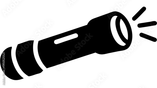 Flashlight torch vector icon