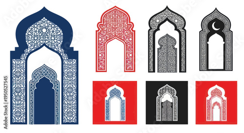 Islamic Archways Collection: Traditional Islamic Architecture Design Elements