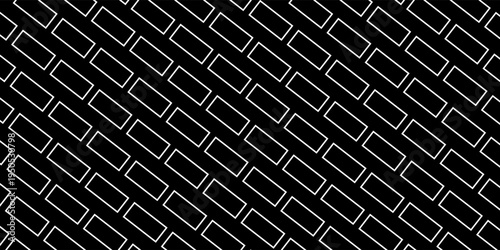 Slash lines pattern. Border with tilted parallel stripes. Embroidery ornament with slanted stitches on white background. Geometric print for caution tape or barrier.