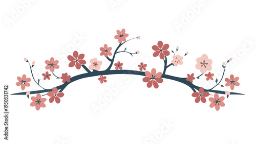 Cherry blossom decorative arch branch