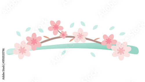 Cherry blossom floral decorative arch