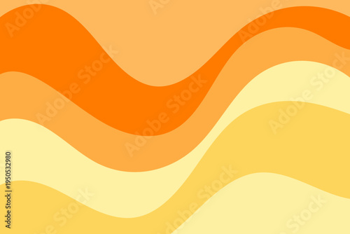 Abstract flowing waves of warm orange and yellow hues create a vibrant and energetic background