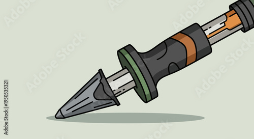 Modern Soldering Iron Tip Vector Illustration for Electronic Repair