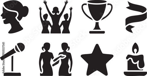 Women’s Equality Day Icon Set