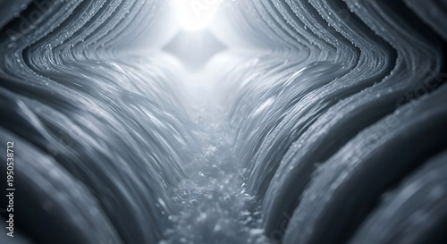 Abstract, flowing, rippling water texture with light shining from above, creating a sense of depth and movement