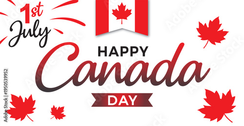 CANADA DAY 1 JULY. Vector illustration. V3