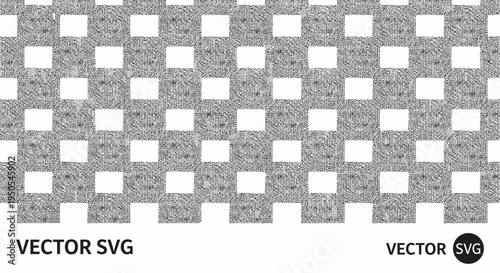 Abstract Geometric Pattern with Textured Squares and Grids