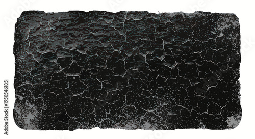 Cracked Black Surface Texture Background