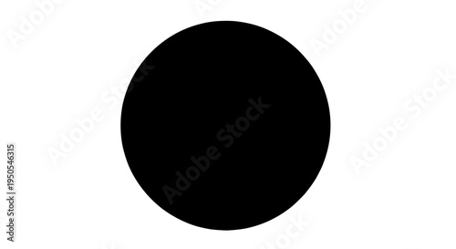 Circle black solid with no background texture or gradient effect featuring shape, geometric shape, icon with symbol and