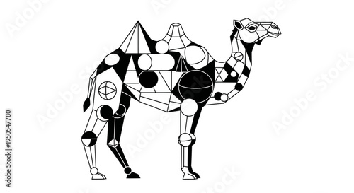 Robot camel machine animal futuristic.