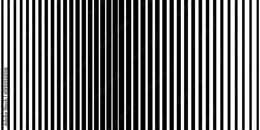Obraz premium Thin line halftone gradient texture. Fading vertical stripe gradation background. Repeating wide pattern backdrop. Black parallel lines wallpaper for overlay, print, cover, banner, poster. Vector