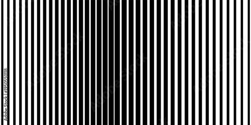 Thin line halftone gradient texture. Fading vertical stripe gradation background. Repeating wide pattern backdrop. Black parallel lines wallpaper for overlay, print, cover, banner, poster. Vector