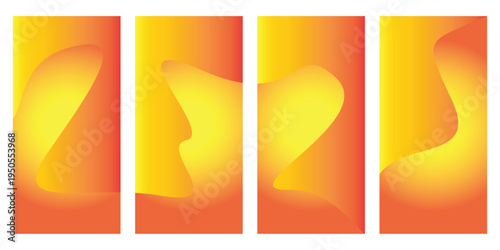 Warm Gradient Abstract Background Panel Collection