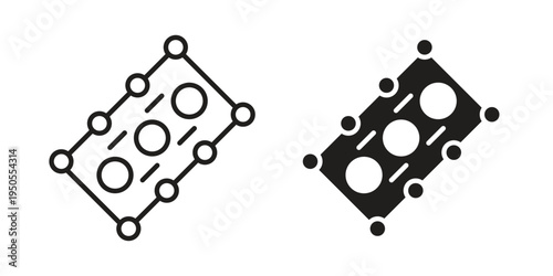 Car gasket icon concept. Simple solid style. line stroke icons