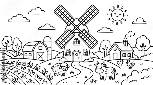 Black and white cow standing outdoors.