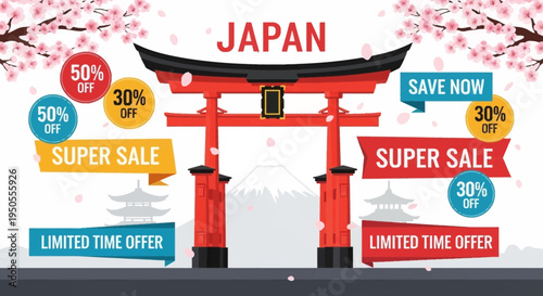 Japan Travel Sale: Torii Gate, Mt. Fuji, Cherry Blossoms, Super Sale & Discounts