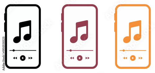 music streaming smartphone app icon