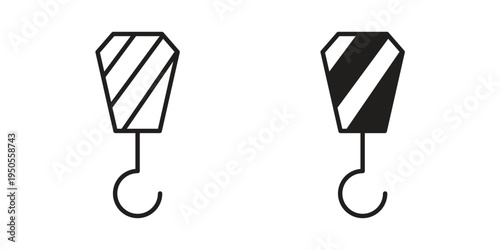 Crane icon concept. Simple solid style. line stroke icons