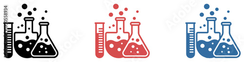 laboratory glassware flask test tube icon