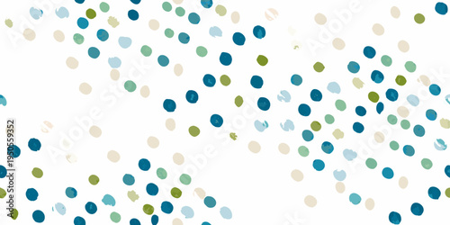 Abstract watercolor background with scattered colorful pebble shapes