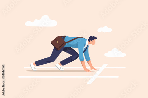 Business Man Ready To Start