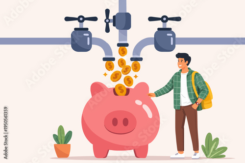 Saving Money Concept Illustration