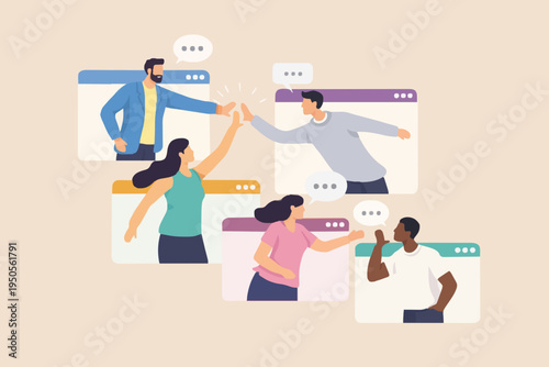 People Connecting Online Now