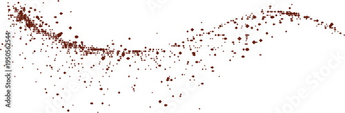 Abstract dotted wave particle flow background for modern digital design