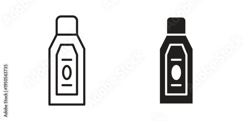 Gin icon concept. Simple solid style. line stroke icons