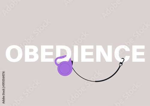 A vibrant purple retractable leash lays on a light background, showcasing its role in dog training, This essential tool promotes obedience and enhances walking experiences for pet owners.