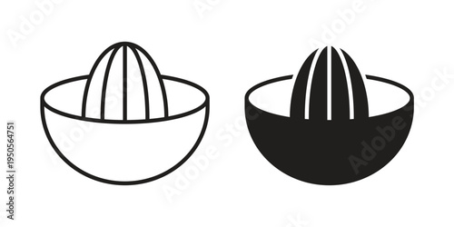 Hand Juicer icon concept. Simple solid style. line stroke icons