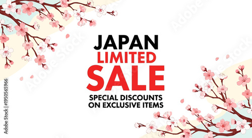 Japan Limited Sale: Special Discounts on Exclusive Items with Cherry Blossoms