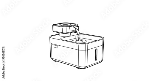 Coffee maker with built-in grinder and single serving brewing system featuring kitchen appliance, small appliance,