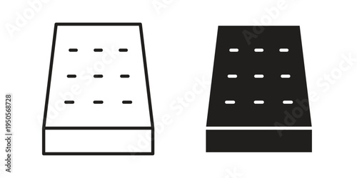 Mattress icon concept. Simple solid style. line stroke icons