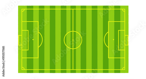 Top View Soccer Field Illustration