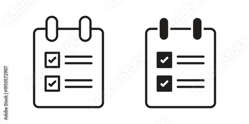 Reservation icon concept. Simple solid style. line stroke icons