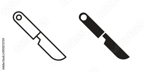 Scalpel icon concept. Simple solid style. line stroke icons