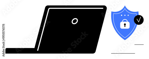 Cybersecurity concept. Cybersecurity is key for protecting sensitive information. Cybersecurity ensures safe data storage and secure communication. For technology, privacy, IT security, online