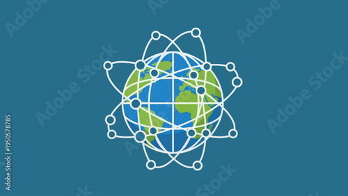 Global Network Connection Concept.